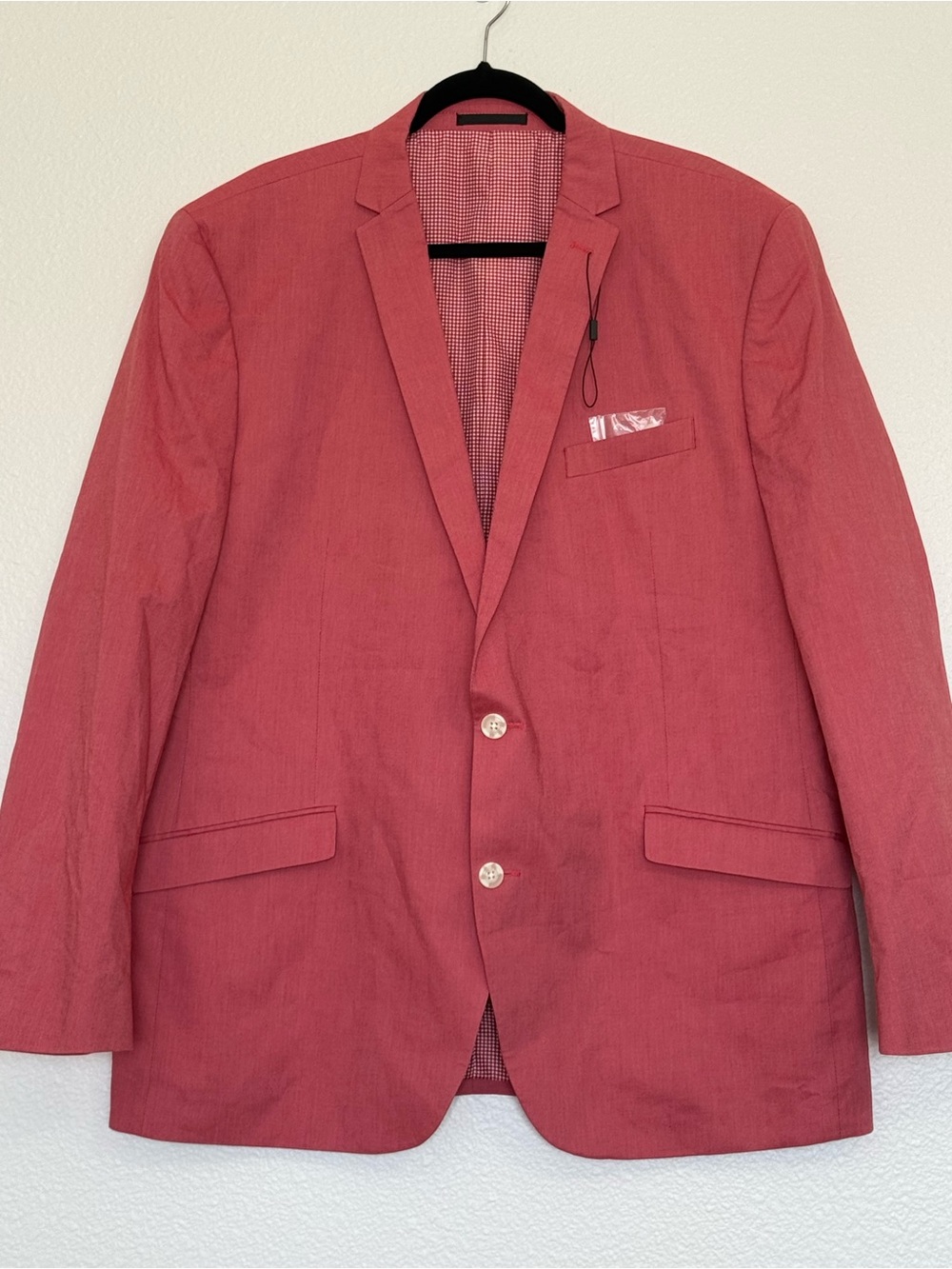 Unlisted by Kenneth Cole Coral-Red Two-Button Sport Coat